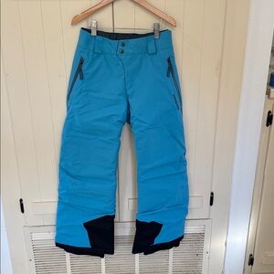 Patagonia New Kids Medium 10yr Snow Pants Powder Town insulated waterproof Recco